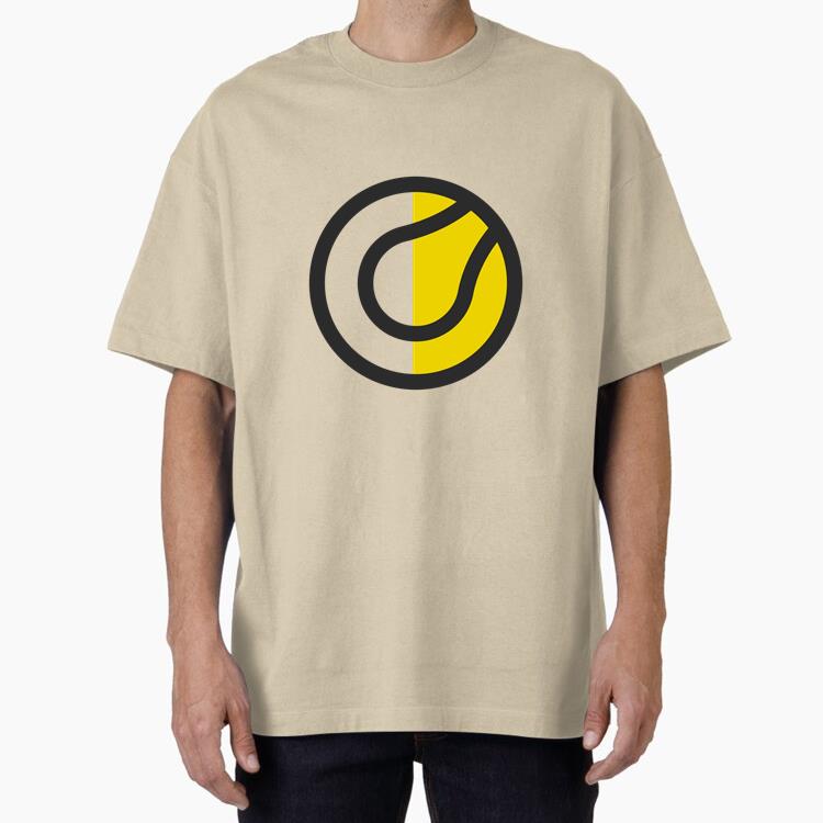 Tennis Ball Colored Stroke Icon Cotton T-Shirt 