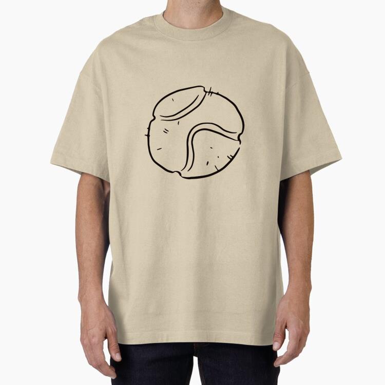 Tennis Ball Doodle Cotton T-Shirt 