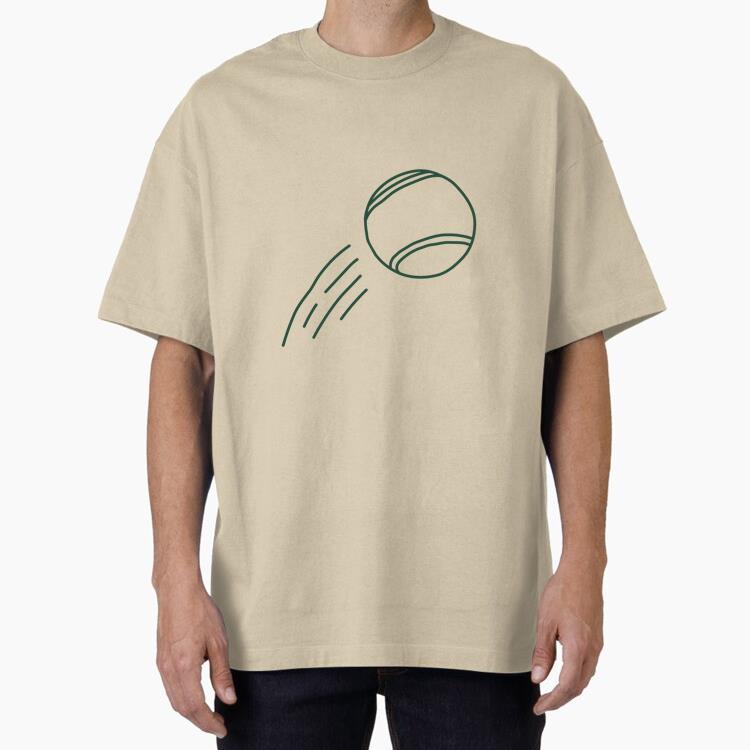 Tennis Ball With Motion Lines Behind Cotton T-Shirt 