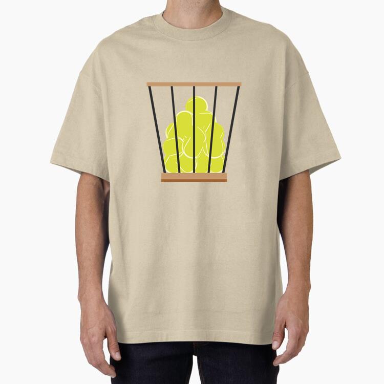Tennis Balls Basket Icon Cotton T-Shirt 