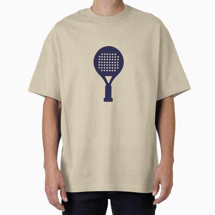 Tennis Equipment Silhouette Cotton T-Shirt 