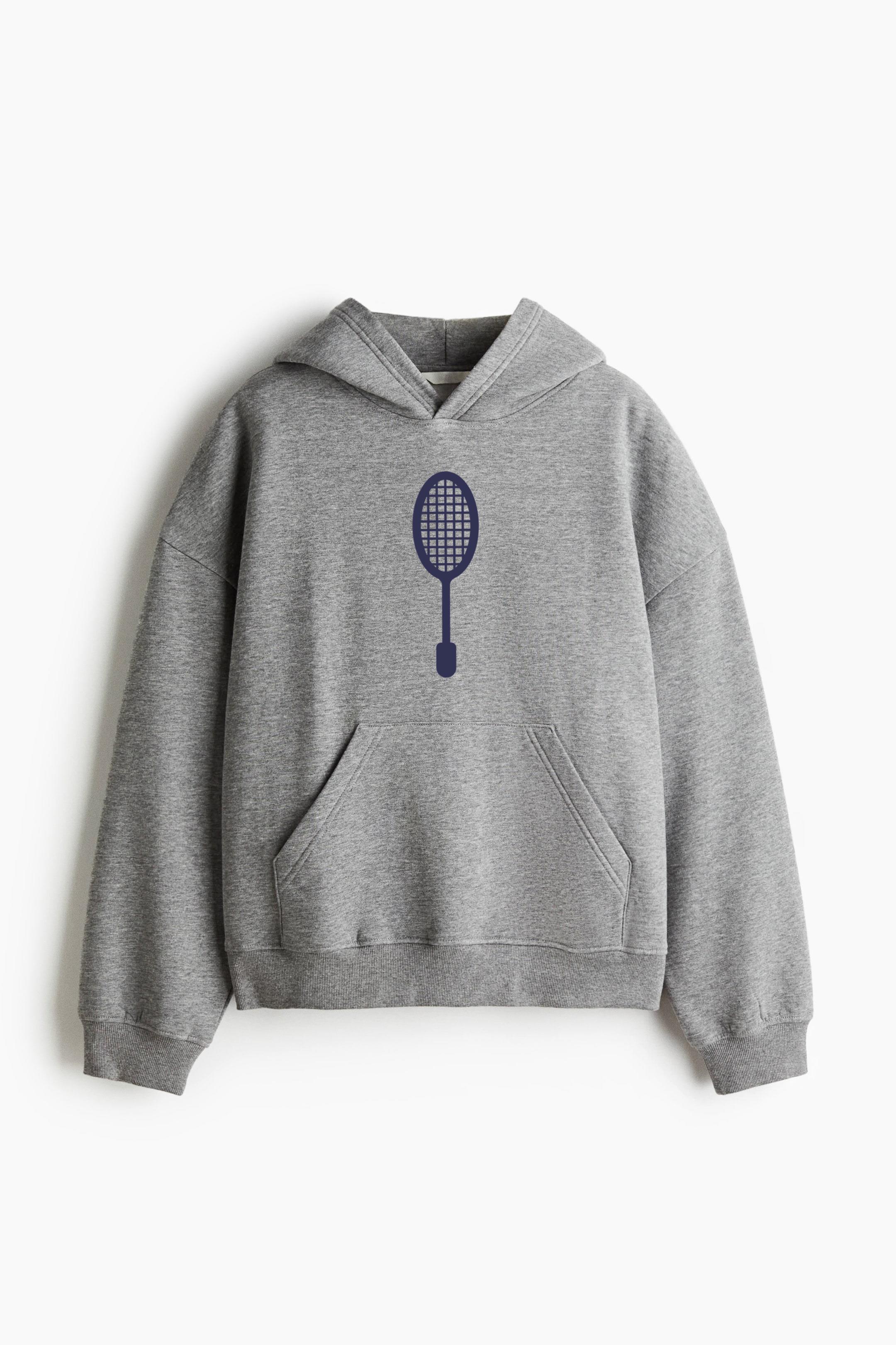 Tennis Racquet Silhouette Classic Unisex Hoodie