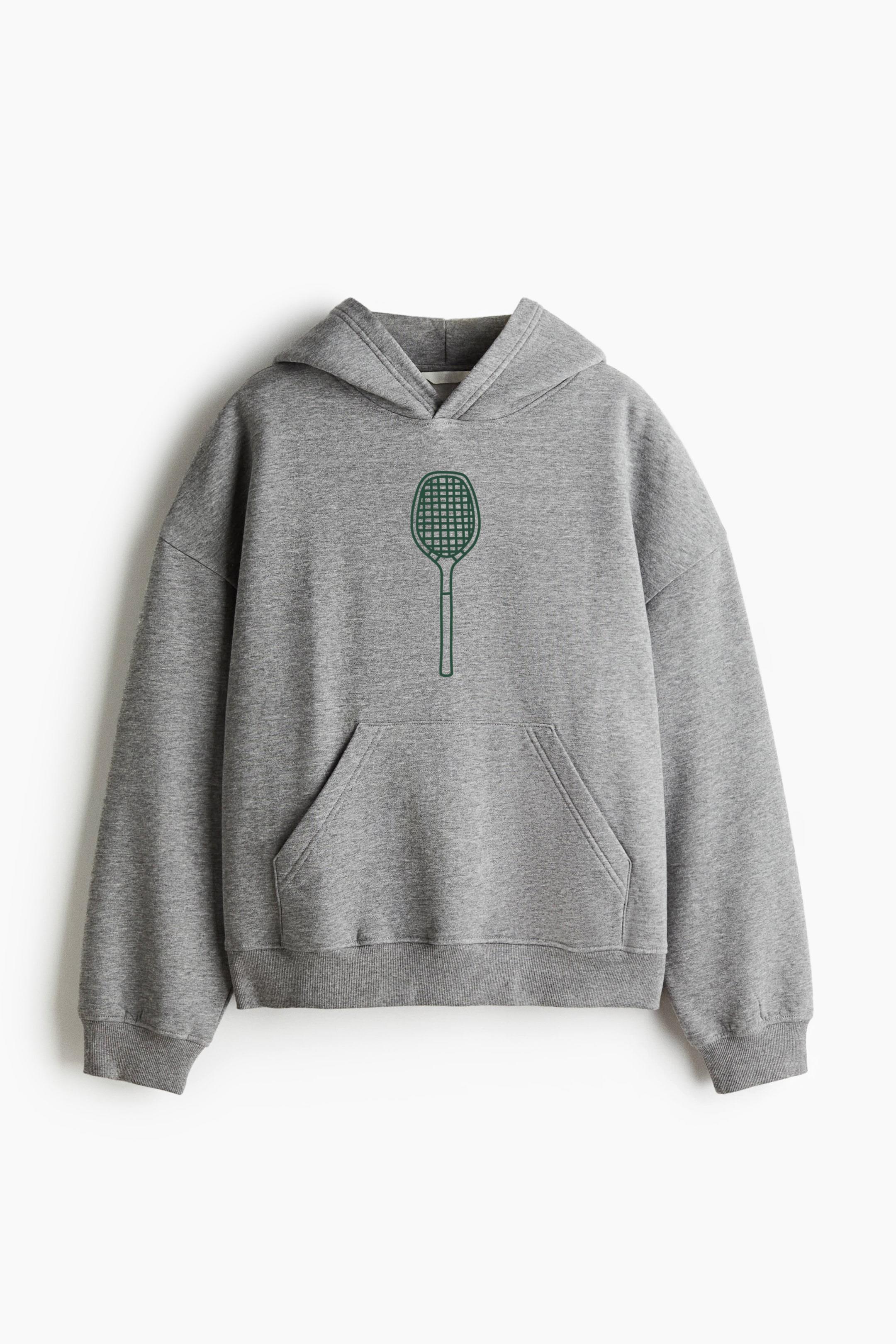 Tennis Racquet Stroke Outline Classic Unisex Hoodie