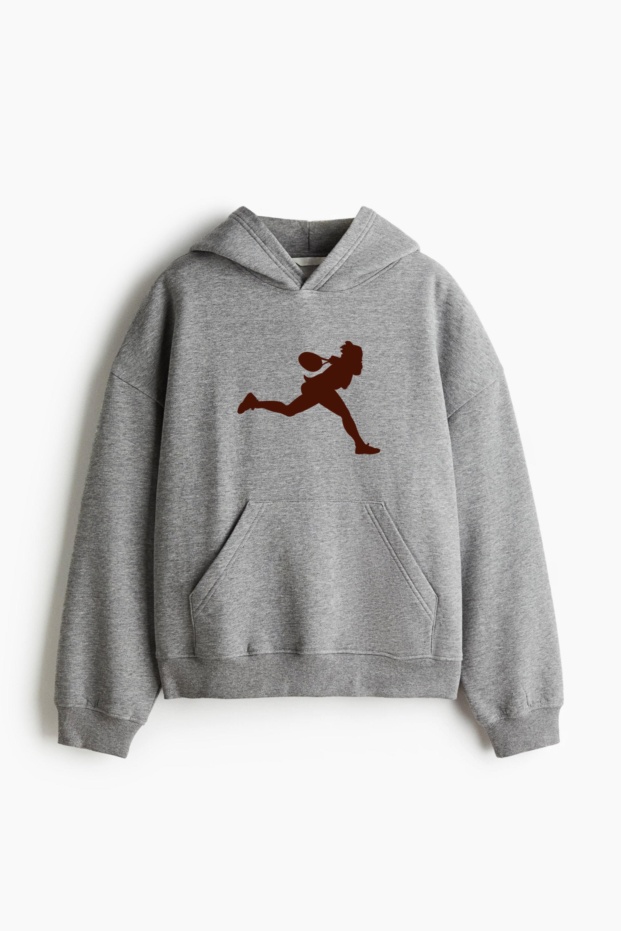 Tennis Shot White Sport Classic Unisex Hoodie