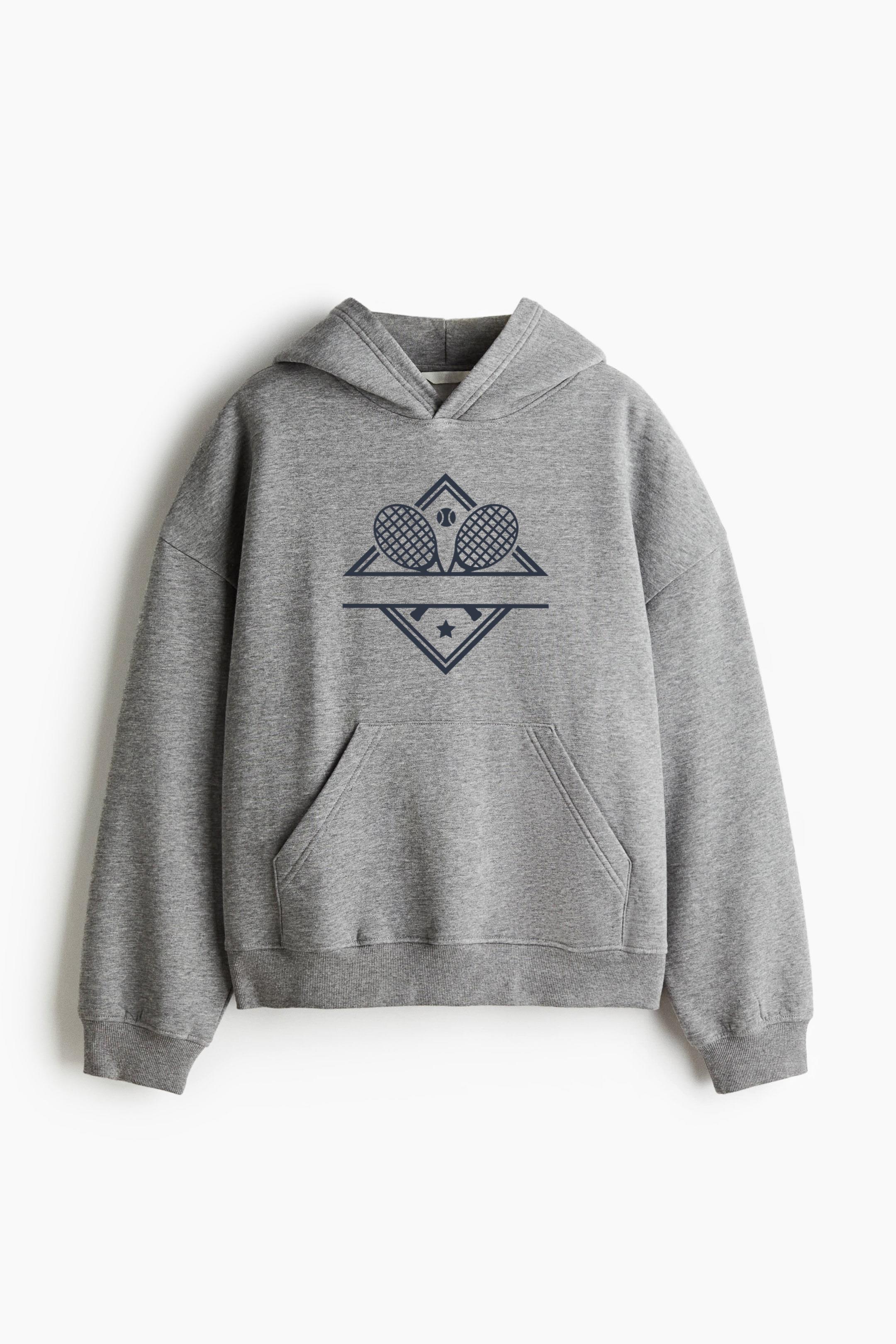 Tennis Split Monogram Classic Unisex Hoodie