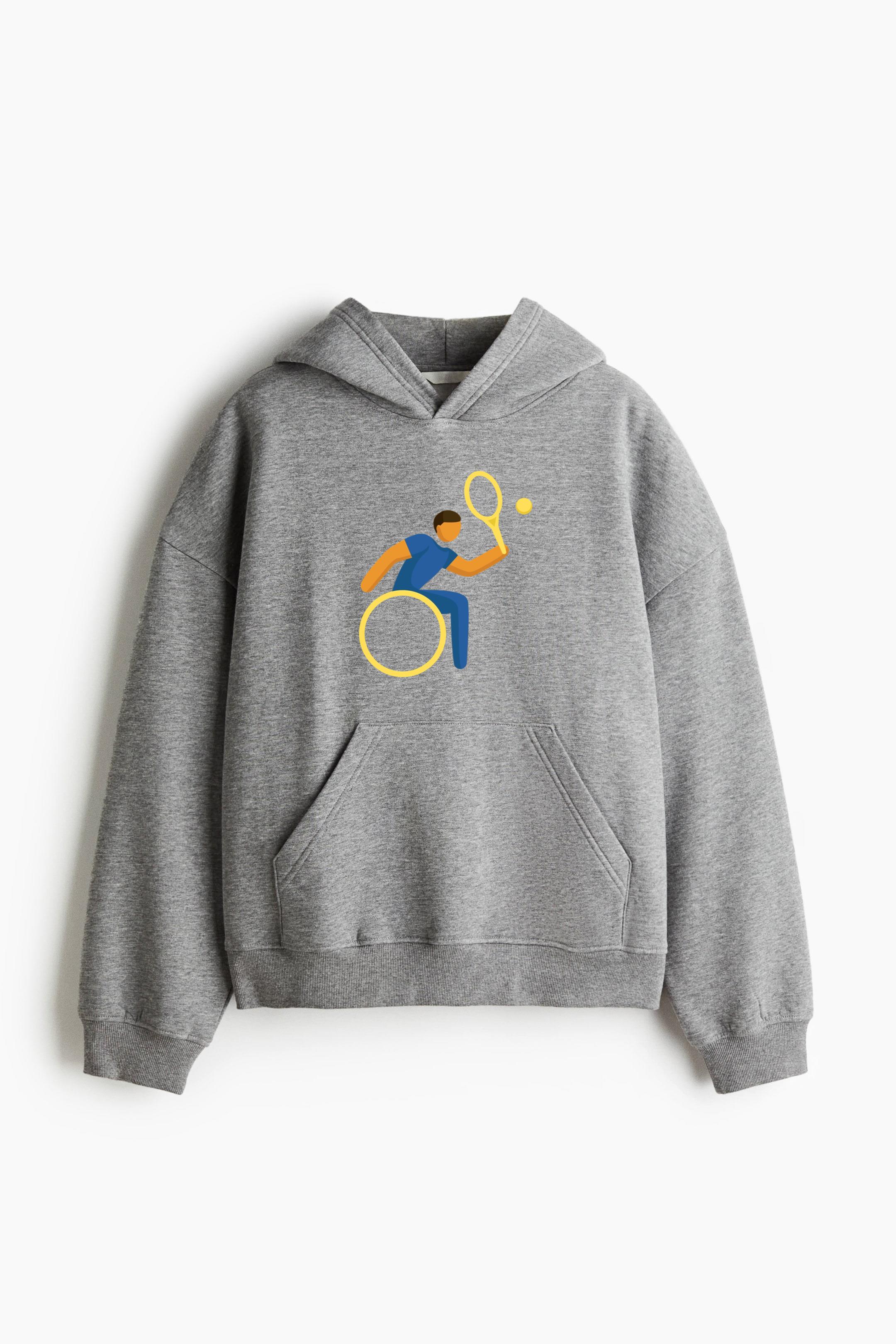 Wheelchair Tennis Pictogram Classic Unisex Hoodie
