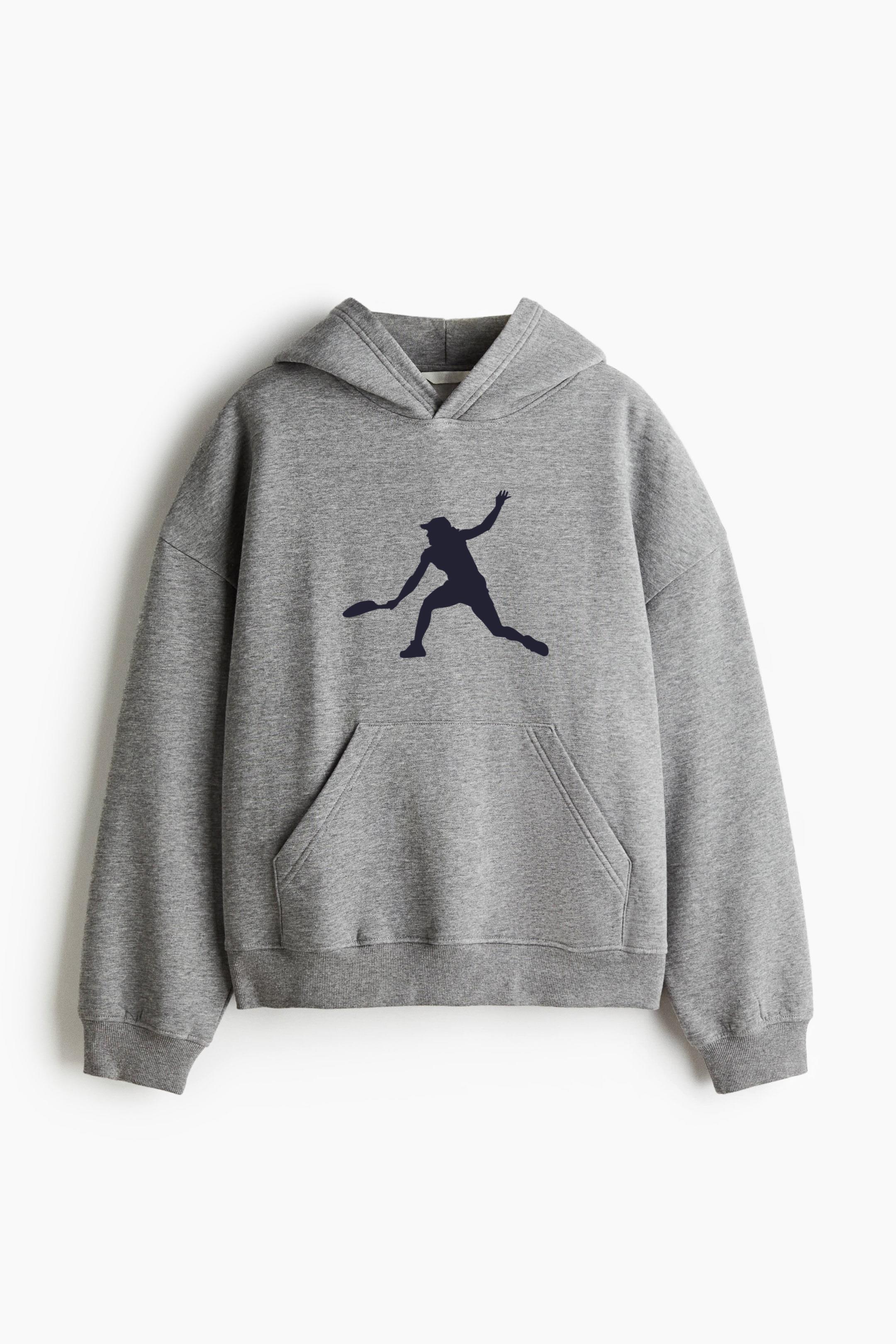 Woman Playing Tennis Silhouette Classic Unisex Hoodie