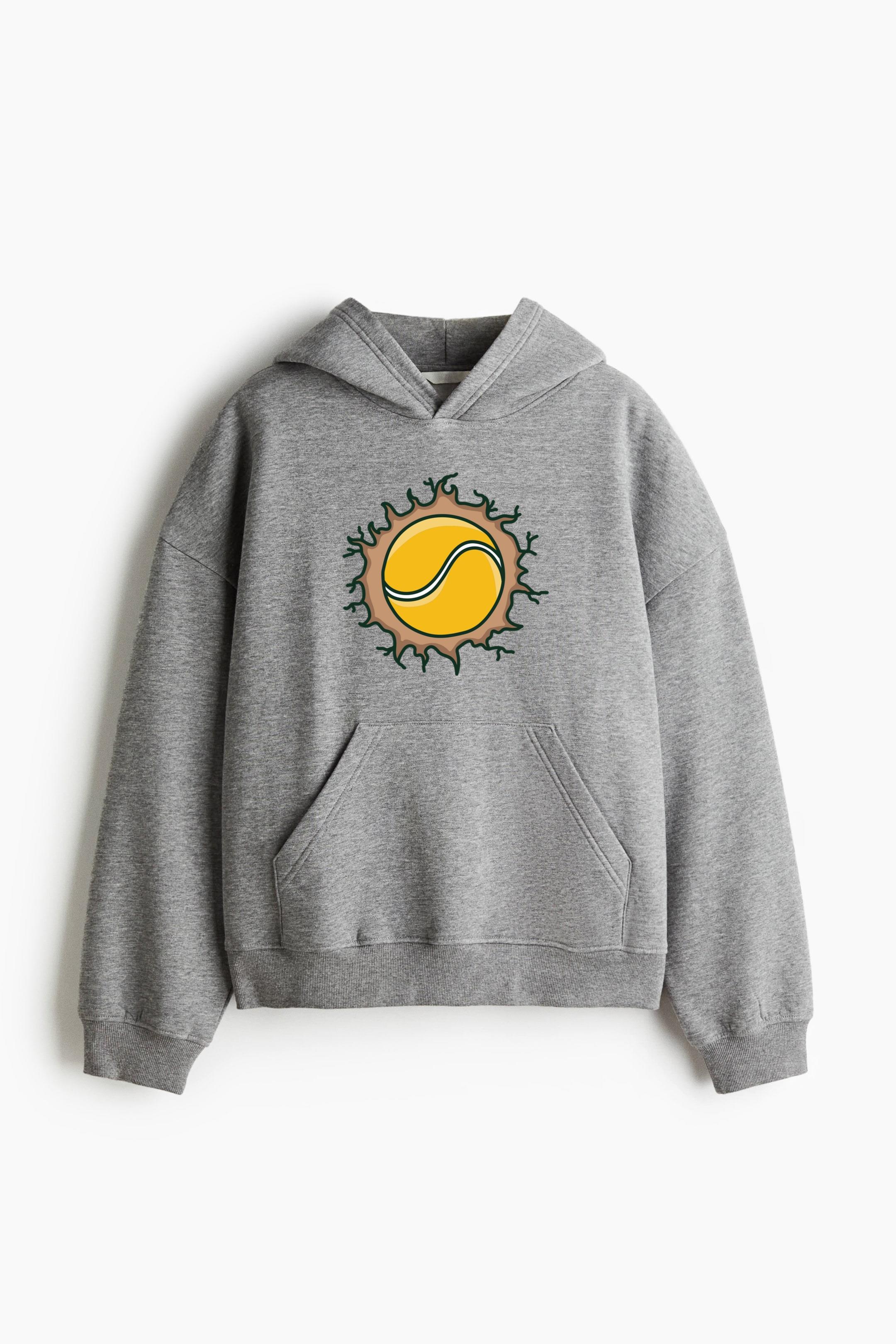 Yellow Tennis Ball Doodle Classic Unisex Hoodie