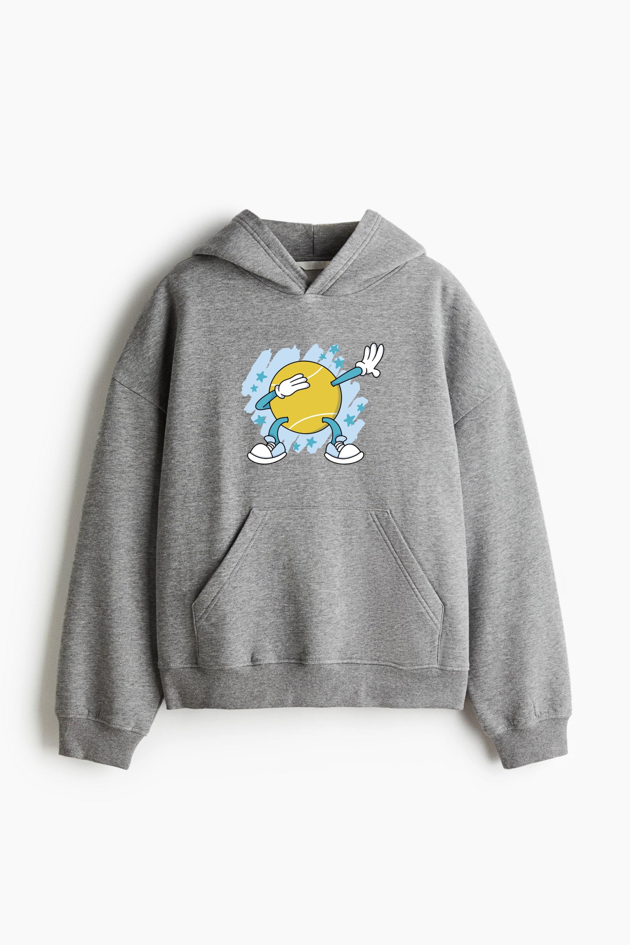 Yellow Tennis Ball With A Star On It Classic Unisex Hoodie
